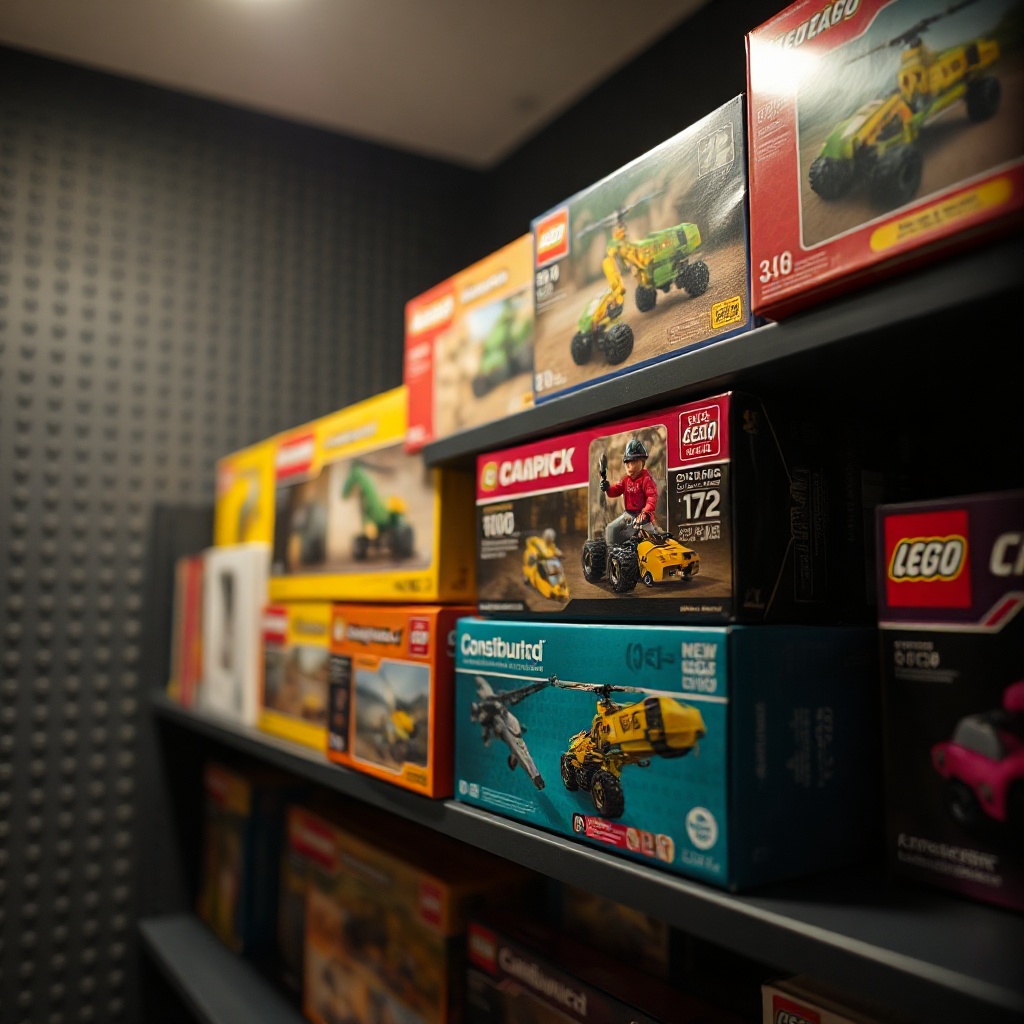 Storage bays and brand catalog in the vault